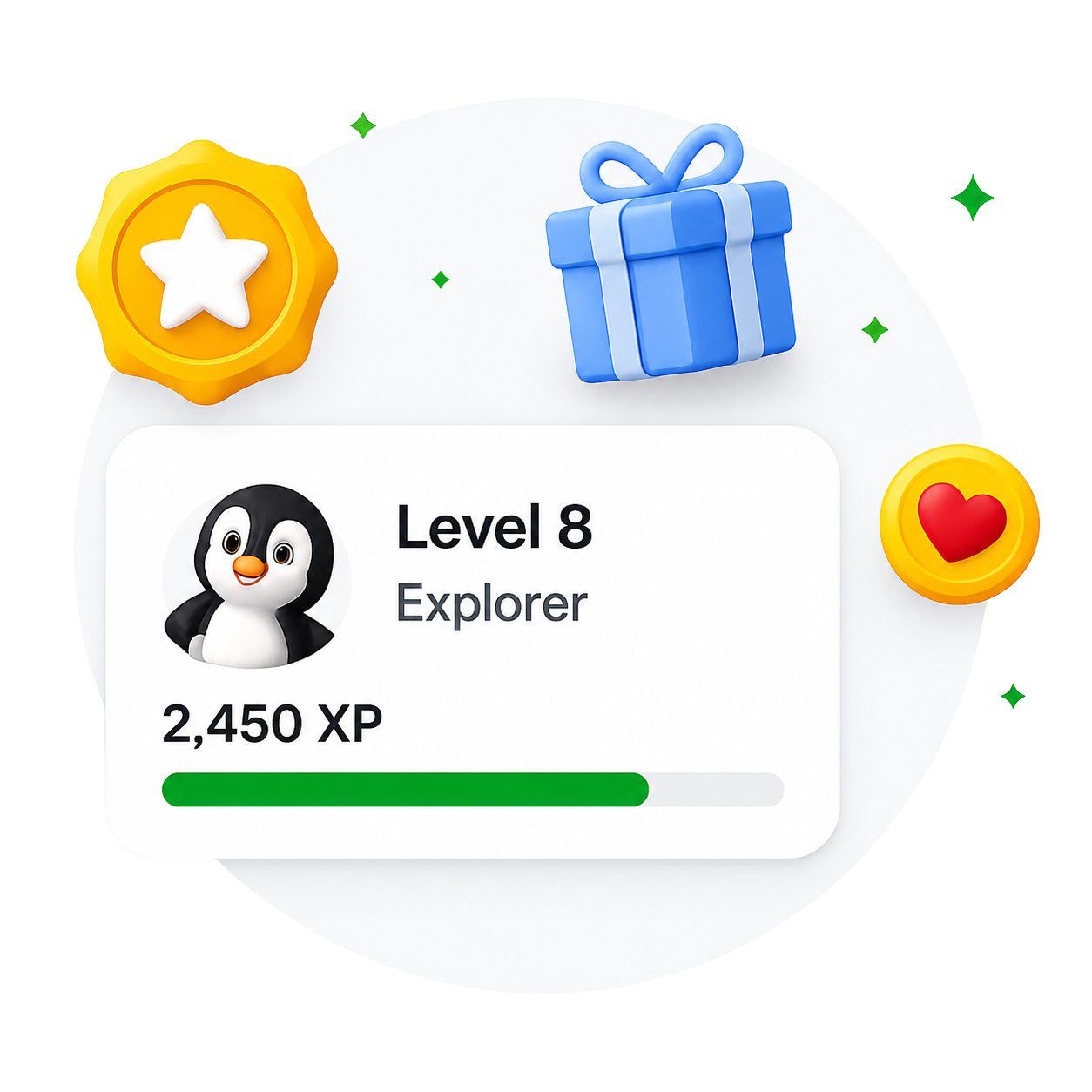 Level 8 Explorer — 2,450 XP